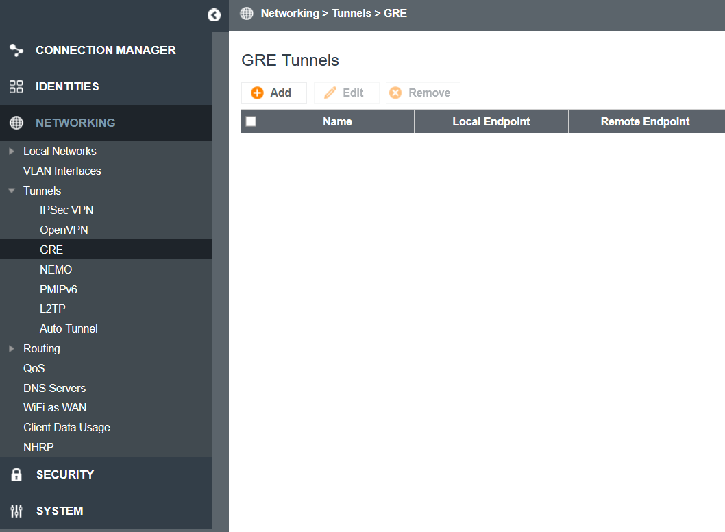 Picture Idea: Setup A Gre Tunnel Between Two Capable Cradlepoint Routers
