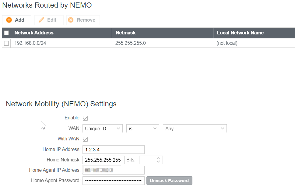 NEMO Routing with multiple active WAN sources (MultiPDN)