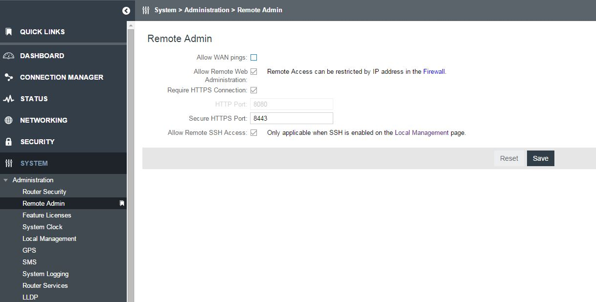 NCOS: How to Configure Remote Administration on a Cradlepoint Router